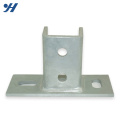 HDG Perforated Steel Structural Post Base Plate Bracket